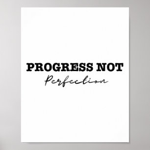 Affiche Le Progrès Pas La Dépression Perfectionnée Et Le S