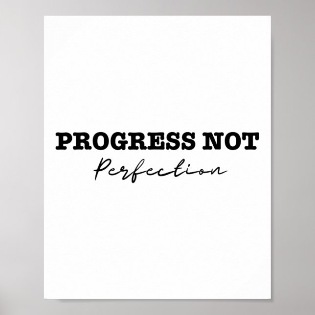 Affiche Le Progrès Pas La Dépression Perfectionnée Et Le S (Devant)