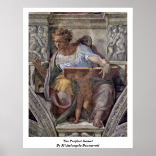 Affiche Le prophète Daniel par Michaël Angelo Buonarroti