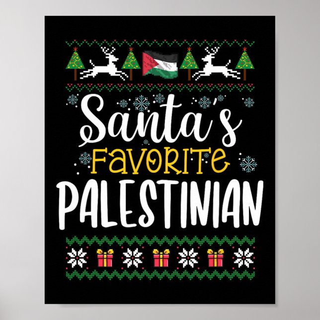 Affiche Le pull de Noël moche préféré de Santa pour les Pa (Devant)