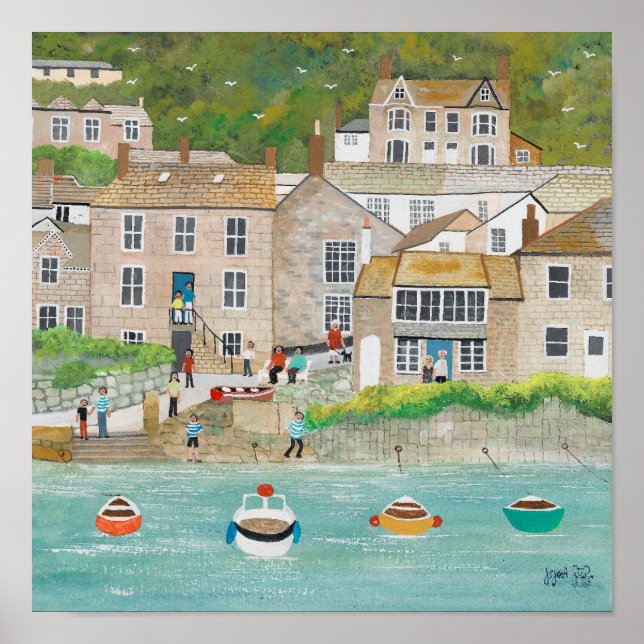 Affiche Le quai de Mousehole (Devant)