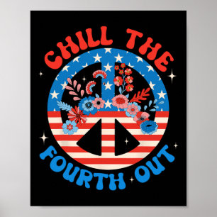 Affiche Le quatrième extérieur 4 juillet patriotique indép