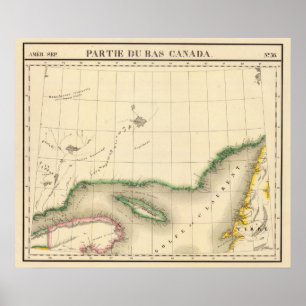 Affiche Le Québec, Terre-Neuve Canada 36