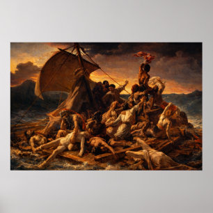 Affiche Le Radeau de la Méduse par Théodore Géricault