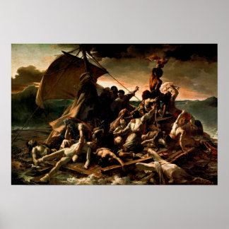 Affiche Le radeau de la Méduse par Theodore Gericault