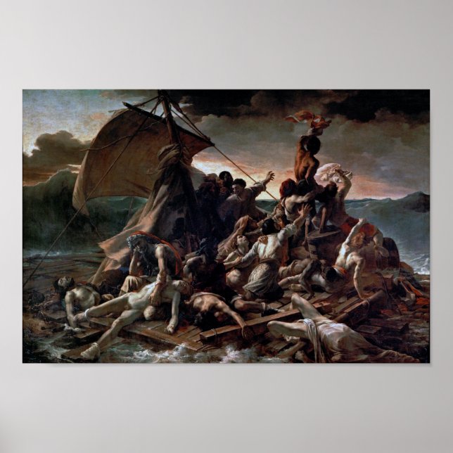 Affiche Le radeau de la Méduse, Theodore Gericault (Devant)