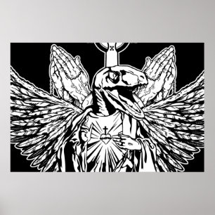 Affiche Le Raptor Jésus t'aime