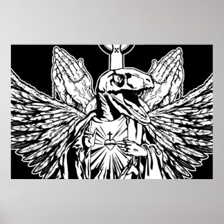 Affiche Le Raptor Jésus t'aime