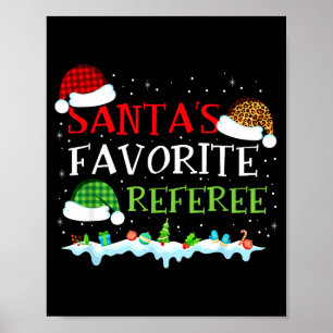 Affiche Le référé de Noël préféré du Père Noël amusant