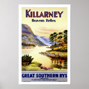 Affiche Le réflexe du ciel de ~ de Killarney