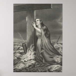 Affiche Le Refuge des Chrétiens - Rocher des âges - 1868