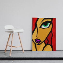 Affiche Le regard profond - art abstrait