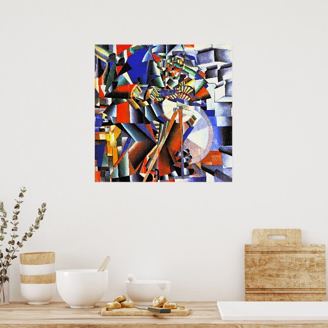 Affiche Le Rémouleur, peinture célèbre, (Cuisine)
