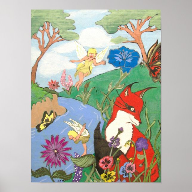 Affiche Le renard et l'affiche de la fée (Devant)