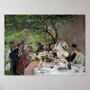 Affiche Le repas de mariage chez Yport, 1886