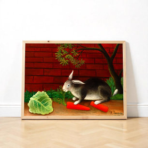 Affiche Le repas du lapin par Henri Rousseau