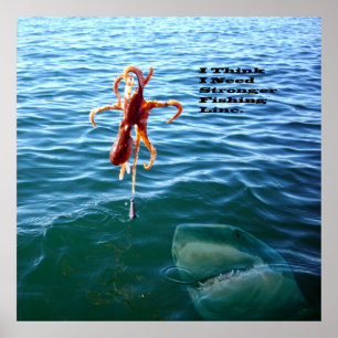 Affiche Le Requin Drôle Veut La Poutarde,