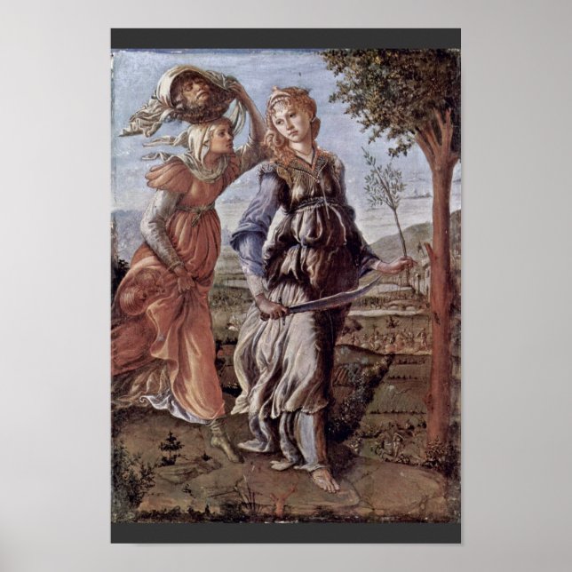 Affiche Le Retour De Judith À Béthulia Par Botticelli (Devant)