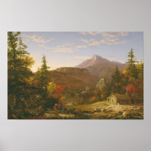 Affiche Le retour du chasseur (1845) — Thomas Cole