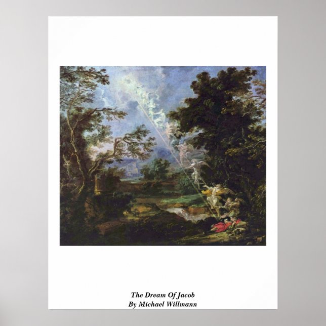 Affiche Le Rêve De Jacob Par Michael Willmann (Devant)