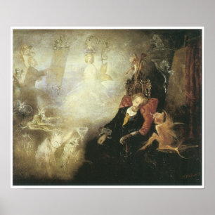 Affiche Le rêve de l'artiste, 1857
