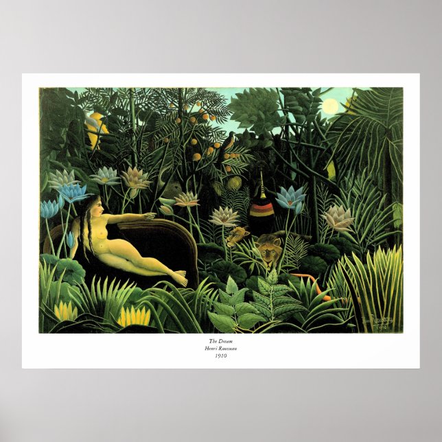 Affiche Le rêve d'Henri Rousseau (1910) (Devant)