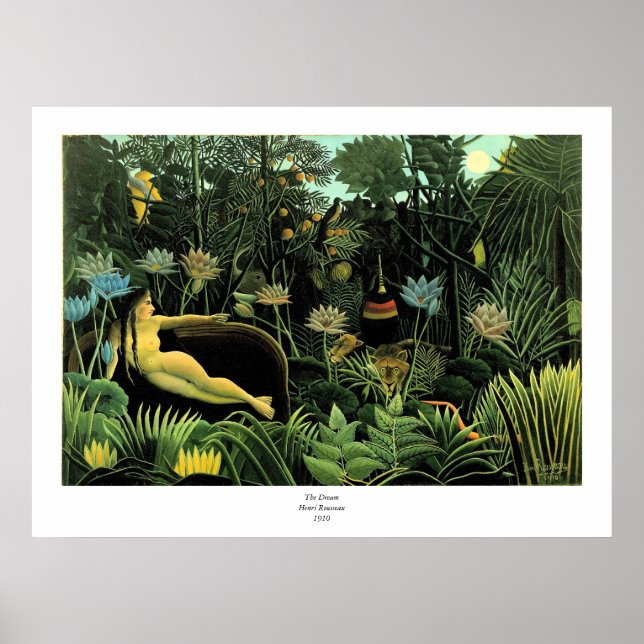 Affiche Le rêve d'Henri Rousseau (1910) (Devant)