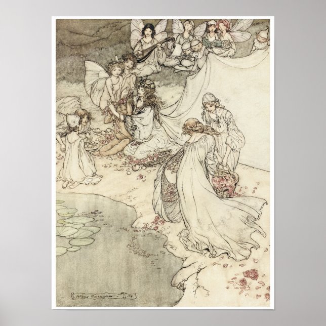 Affiche Le rêve d'une nuit d'été, 1908 (Devant)