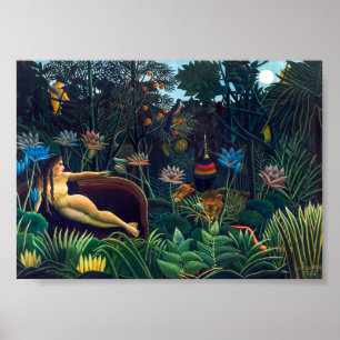 Affiche Le Rêve   Henri Rousseau  