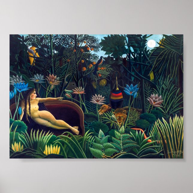 Affiche Le Rêve | Henri Rousseau | (Devant)