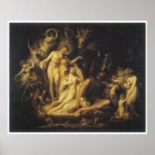 Affiche Le réveil de Titania par Henry Fuseli