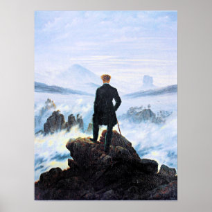 Affiche Le Rêveur, peinture artistique,