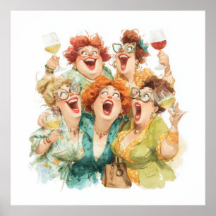 Affiche Le rire nocturne des dames
