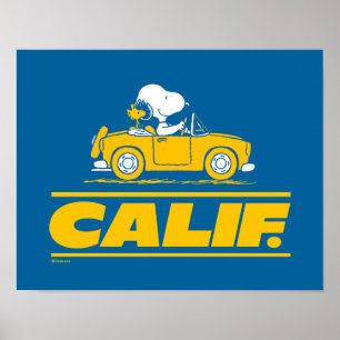 Affiche Le road trip de Snoopy et Woodstock en Californie