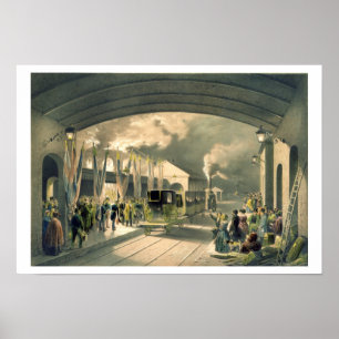Affiche Le roi à la nouvelle station croisée (litho)