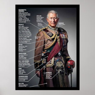 Affiche Le roi Charles III Colonel en chef Toronto Écosse