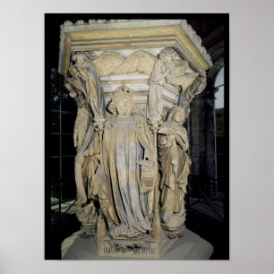 Affiche Le roi David flanqué de Moïse et Jérémie