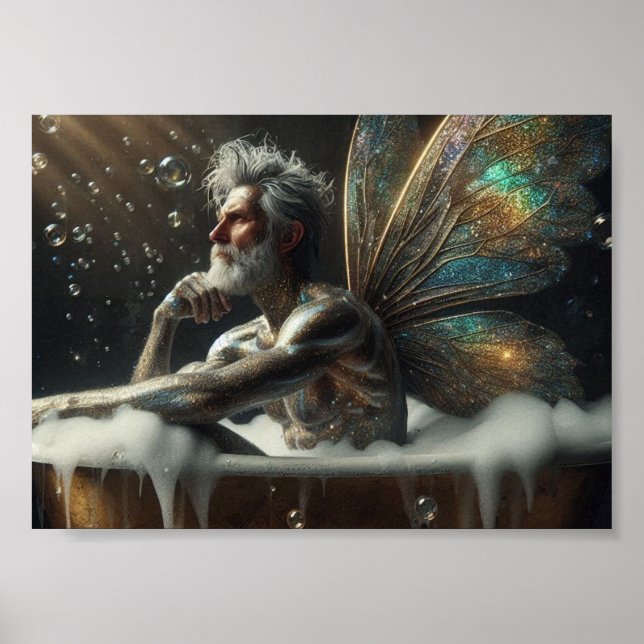 Affiche Le roi de la fée prend un bain (Devant)