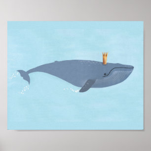 Affiche Le Roi De La Mer - Illustration De La Couronne De