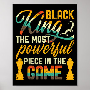 Affiche Le Roi Noir La Pièce La Plus Puissante Du Jeu Homm