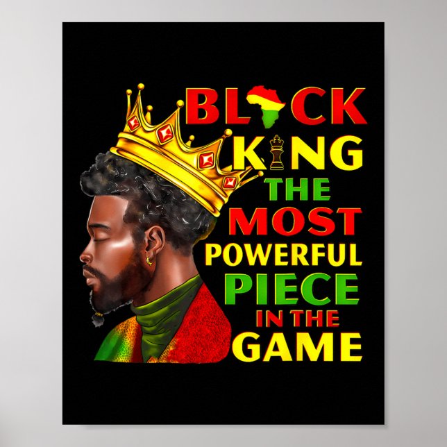 Affiche Le Roi Noir La Pièce La Plus Puissante JunetDix Af (Devant)