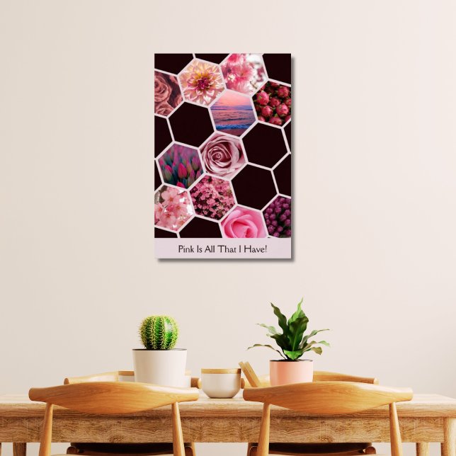 Affiche Le Rose Est Tout Ce Que J'Ai ! 11 images Hexagon C (Pink Is All That I Have!)