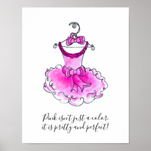 Affiche Le rose n'est pas seulement une couleur filles rob