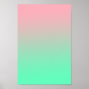 Affiche Le rose pastel et le vert pâle devraient toujours 