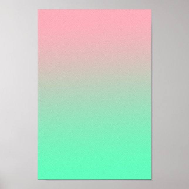 Affiche Le rose pastel et le vert pâle devraient toujours  (Devant)