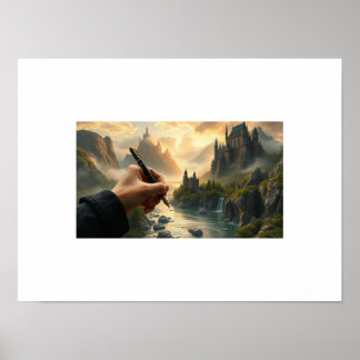 Affiche Le royaume de l'écrivain - Créer des châteaux avec