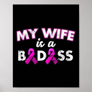 Affiche Le Ruban Ma Femme Est Une Mauvaise Sensibilisation