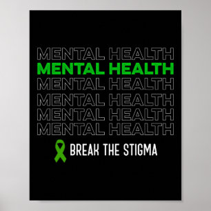 Affiche Le Ruban Stigma De La Sensibilisation À La Santé
