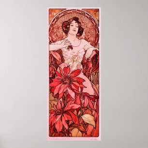 Affiche Le rubis d'Alphonse Mucha
