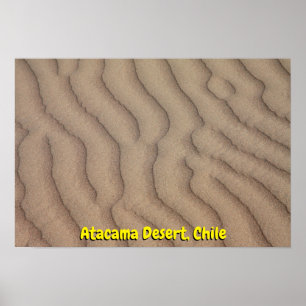 Affiche Le sable du désert d'Atacama se répand